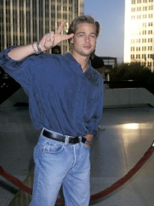 Brad Pitt in the 90s Posing.